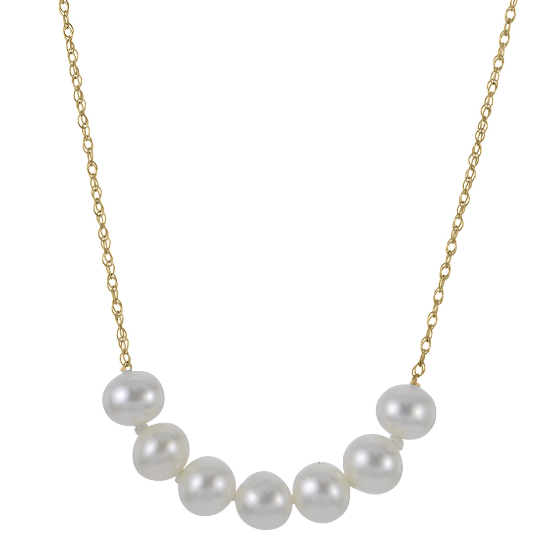 14KT Yellow Gold Freshwater Pearl Necklace
