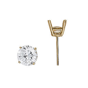 14K White Gold 0.05ct Diamond Stud Earrings