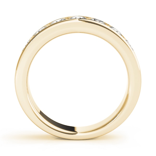 14K Yellow Gold 1/8 ct tw Diamond Wedding Ring