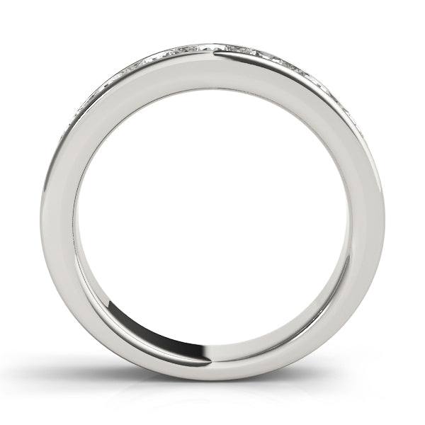 Platinum White 1/8 ctw Diamond Wedding Ring