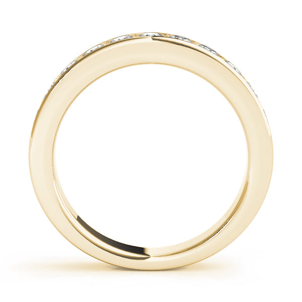 14K Yellow Gold Diamond Wedding Ring