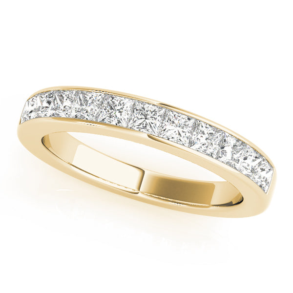 18K Yellow Gold 1/3 CT Diamond Wedding Band